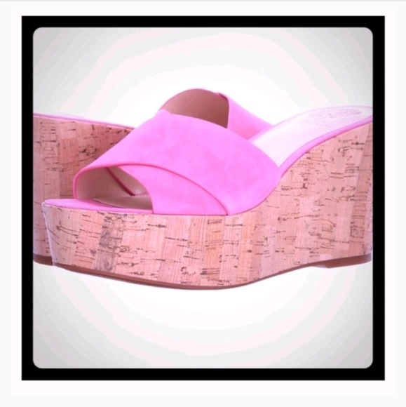 Vince Camuto Shoes - NWOB Pink Vince Camuto Kessina Wedge Sandal 7.5